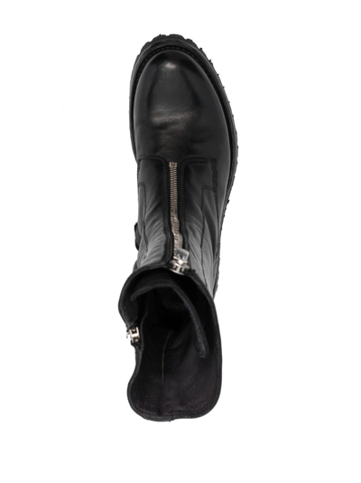 Officine Creative Loraine Zip-up Leather Boots In Black