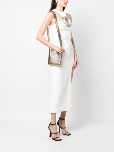 Rabanne Square Pixel Metallic-mesh Shoulder Bag In Gold