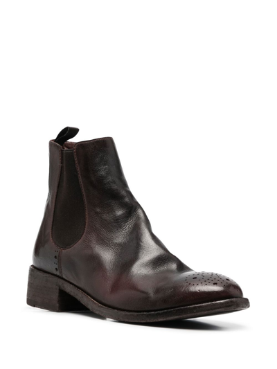 Shop Officine Creative Seline Ankle Boots In Brown