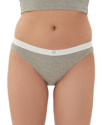 Shop Gap Body Women's Logo Comfort Bikini Underwear Gpw01075 In Heather Grey