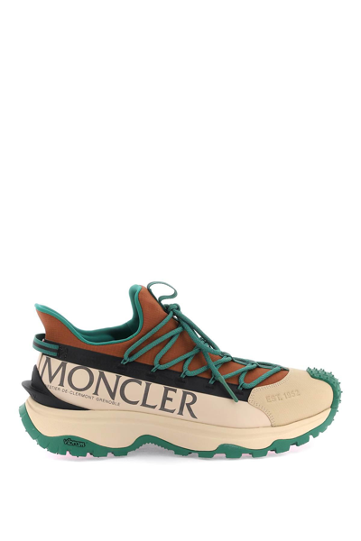 Shop Moncler 'trailgrip Lite 2' Sneakers In Beige,brown,green