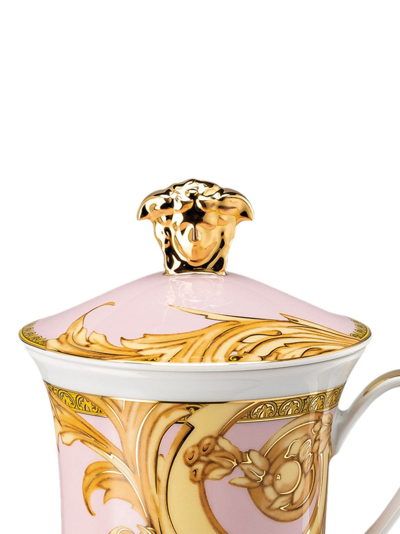 Shop Versace X Rosenthal Les Rêves Byzantins Mug (9.8cm) In Rosa