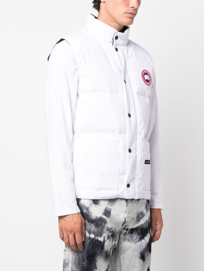 Shop Canada Goose Freestyle Padded Vest In Weiss