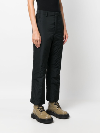 Sofie D'hoore Padded Straight-leg Trousers In Black
