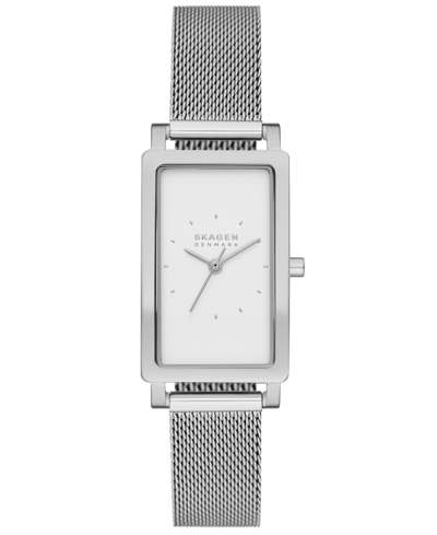 Shop Skagen Women's Hagen Quartz Three Hand Silver-tone Stainless Steel Watch, 22mm