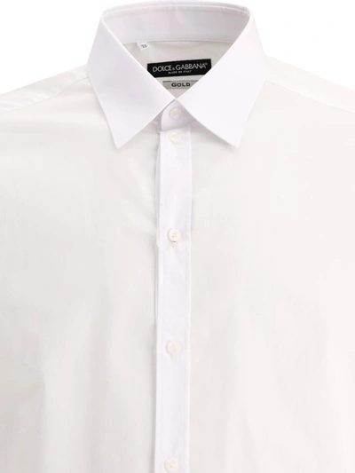 Shop Dolce & Gabbana "gold-fit" Shirt In White