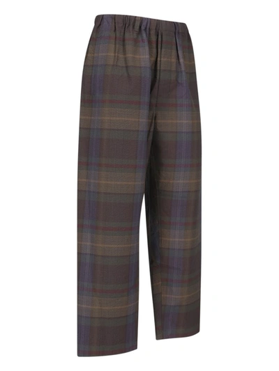 Shop Lemaire Trousers In Brown