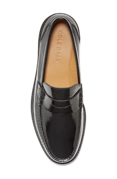 Shop Cole Haan Pinch Prep Penny Loafer In Black Brushoff