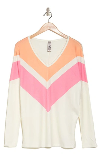 Go Couture V-neck Spring Pullover In Summer Song