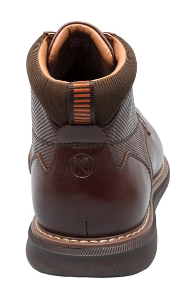 Nunn Bush Chase Plain Toe Chukka Boot In Brandy