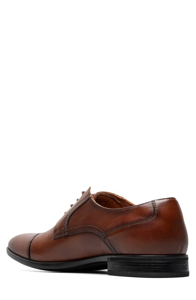 Shop Florsheim Pregamo Cap Toe Derby In Cognac