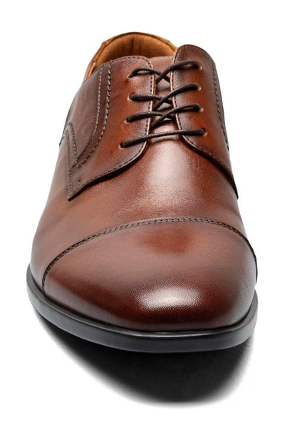 Shop Florsheim Pregamo Cap Toe Derby In Cognac