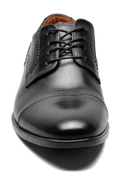 Shop Florsheim Pregamo Cap Toe Derby In Black