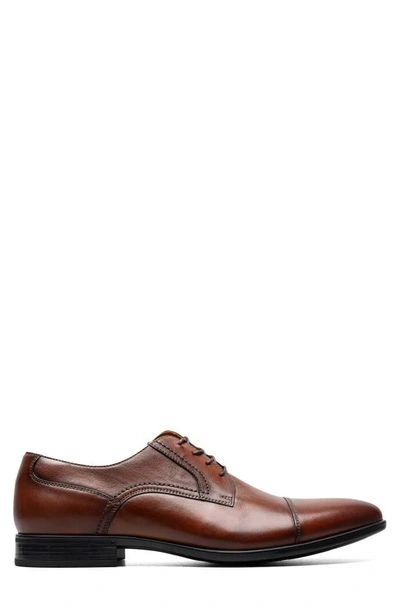 Shop Florsheim Pregamo Cap Toe Derby In Cognac