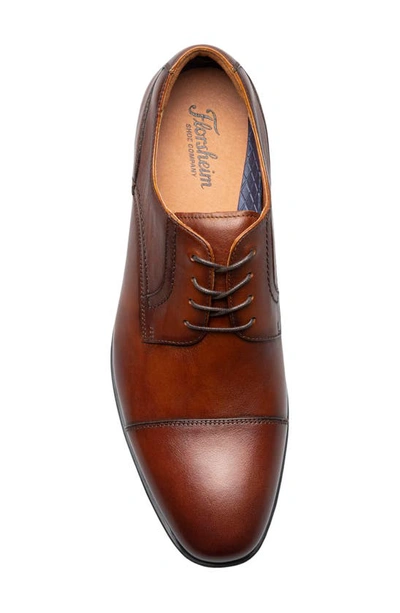 Shop Florsheim Pregamo Cap Toe Derby In Cognac