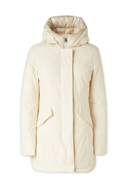 Shop Woolrich Arctic Parka Coat In Mkc Milky Cream