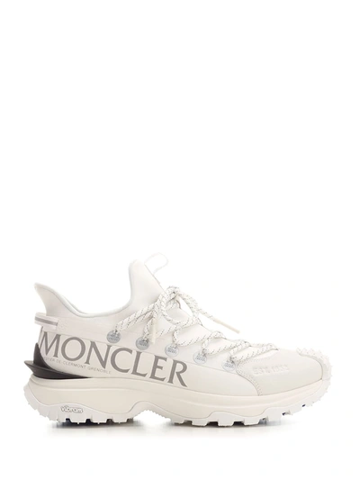 Shop Moncler White Trailgrip Lite Sneakers