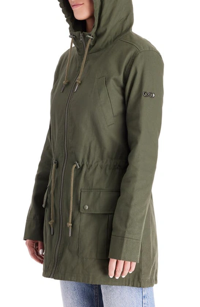 Shop Modern Eternity Convertible Military 3-in-1 Maternity/nursing Jacket In Khaki Green