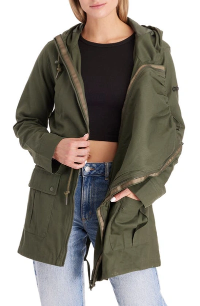 Modern Eternity Convertible Military 3-in-1 Maternity/nursing Jacket In Khaki Green