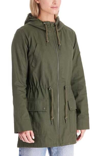 Shop Modern Eternity Convertible Military 3-in-1 Maternity/nursing Jacket In Khaki Green