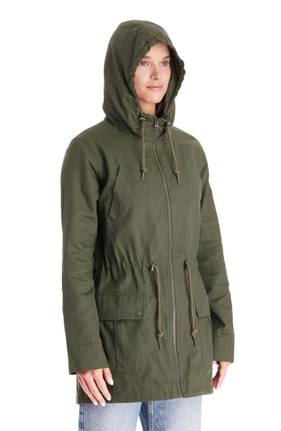 Shop Modern Eternity Convertible Military 3-in-1 Maternity/nursing Jacket In Khaki Green