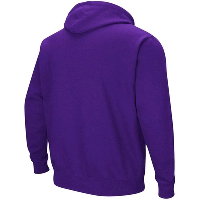 Colosseum Men's  Purple Washington Huskies Big And Tall Arch And Logo 2.0 Pullover Hoodie In Purple