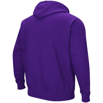 Colosseum Men's  Purple Washington Huskies Big And Tall Arch And Logo 2.0 Pullover Hoodie In Purple