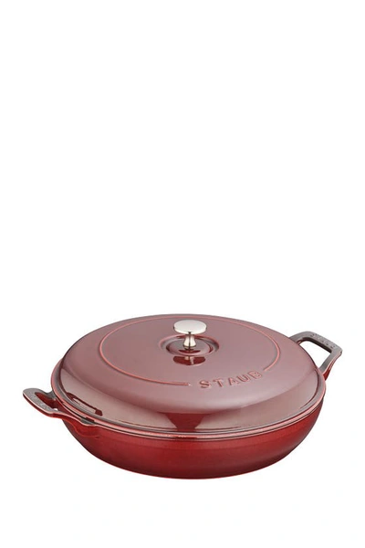 Shop Staub Cast Iron 3.5-qt Braiser In Grenadine