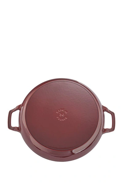 Shop Staub Cast Iron 3.5-qt Braiser In Grenadine