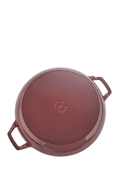 Shop Staub Cast Iron 3.5-qt Braiser In Grenadine