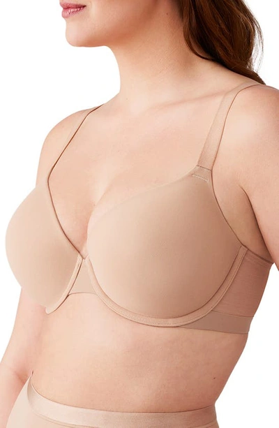 Shop Wacoal Shape Revelation Shallow Top T-shirt Bra In Praline