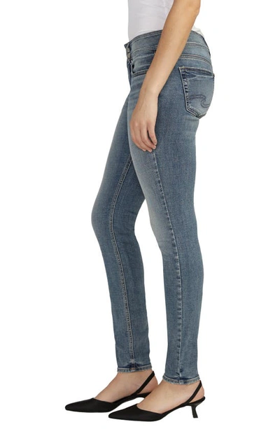 Silver Jeans Co. Suki Curvy Mid Rise Skinny Jeans In Indigo