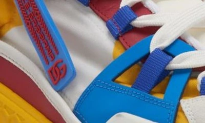 Shop Dolce & Gabbana Airmaster Low Top Sneaker In Blue Multicolor