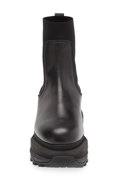 Shop Sacai Platform Chelsea Boot In Black