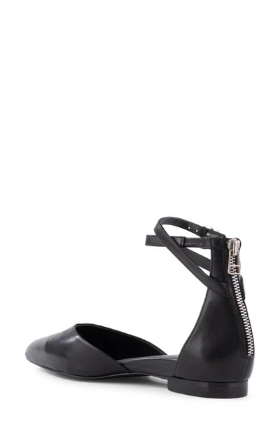 Shop Seychelles Ankle Strap D'orsay Pointed Toe Flat In Black