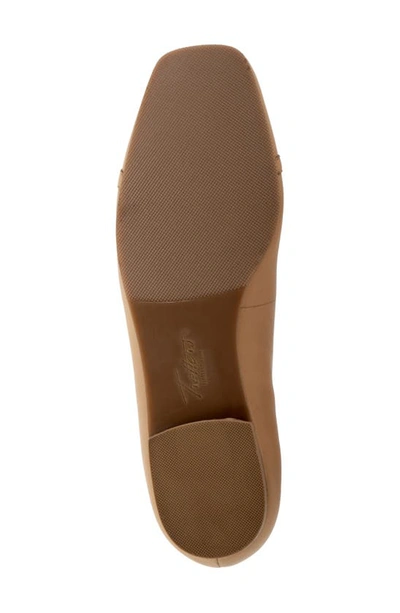 Trotters Wide Width Harmony Flat In Beige