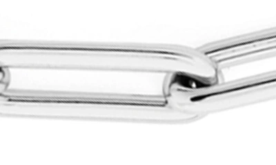 Tory Burch Good Luck Chain Bracelet In Tory Silver