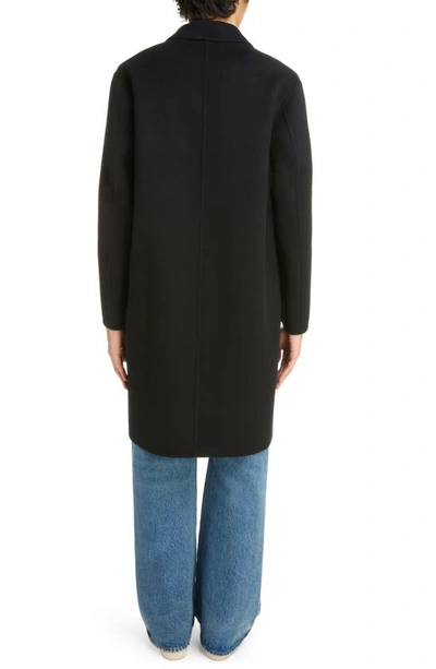 Shop Acne Studios Double Face Wool Topcoat In Black