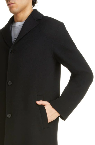 Shop Acne Studios Double Face Wool Topcoat In Black