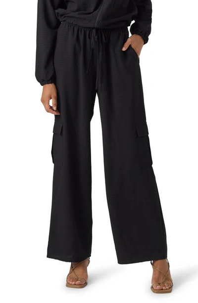 Shop Vero Moda Karin Wide Leg Woven Cargo Pants In Black
