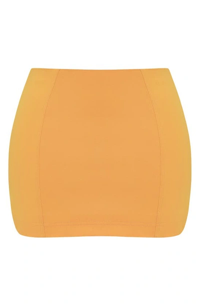 House Of Cb Nisha Sculpting Miniskirt In Warm Apricot