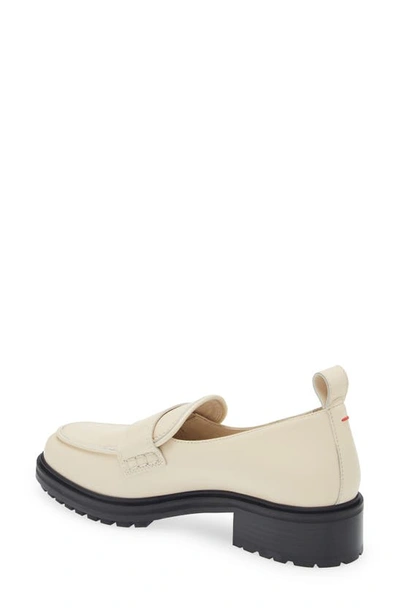 Shop Aeyde Ruth Lug Sole Platform Loafer In Creamy