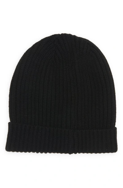 Dolce & Gabbana Dolce&gabbana Rib Wool & Cashmere Beanie In Black