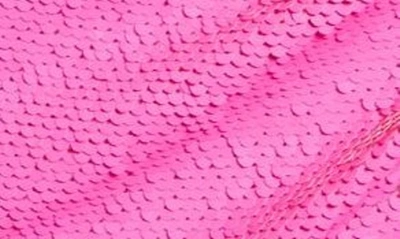 Shop Saylor Ulani Sequin Funnel Neck Sheath Minidress In Pink