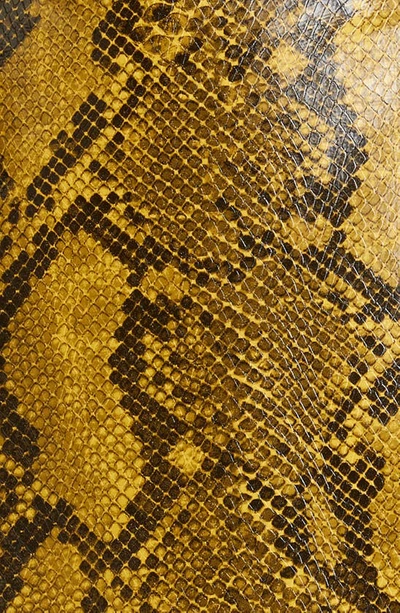 Shop Baum Und Pferdgarten Scyler Animal Print Faux Leather Skirt In Yellow Snake