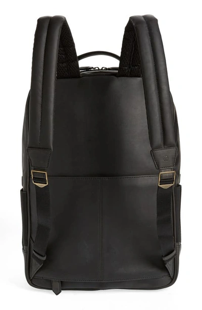 Johnston & Murphy Rhodes Leather Backpack In Black