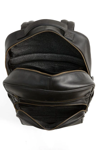 Shop Johnston & Murphy Rhodes Leather Backpack In Black