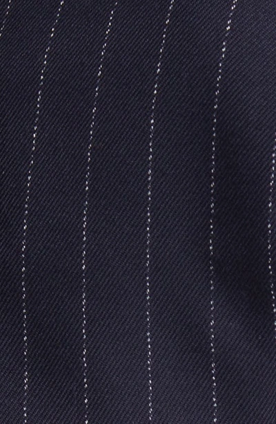 Favorite Daughter The Favorite Metallic Pinstripe Vest In Navy Pinstripe