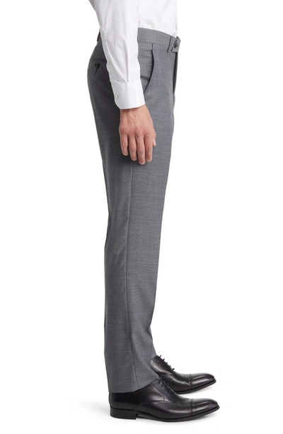 Shop Ted Baker Jerome Soft Constructed Wool Tapered Dress Pants In Light Grey