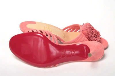 Shop Christian Louboutin Operette Salmon Strappy Kitten Heel Women's Sandal In Pink